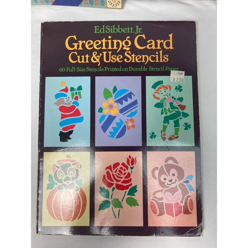 Vintage Stencil Books Lot of 3 Country Living Alphabets Greeting Cards Crafts